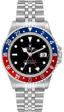 Rolex GMT-Master II Pepsi Blue & Red Bezel Jubilee Bracelet Men's Watch 16710