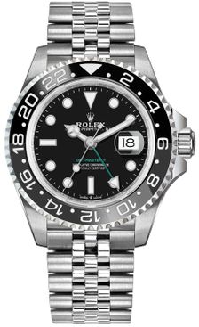 Rolex GMT-Master II Steel Jubilee Bracelet Men's Watch 126710GRNR-0003
