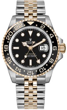 Rolex GMT-Master II Yellow Gold & Steel Men's Watch 126713GRNR-0001