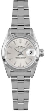 Rolex Oyster Perpetual Date 26 Silver Dial Women's Watch 79160
