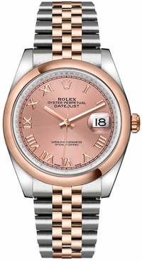 Rolex Datejust 36 Pink Dial Women's Watch 116201-0070
