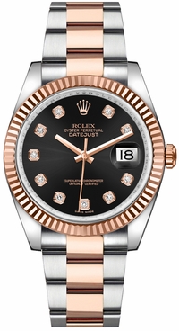 Rolex Datejust 36 Solid Gold Fluted Bezel Watch 116231-0071