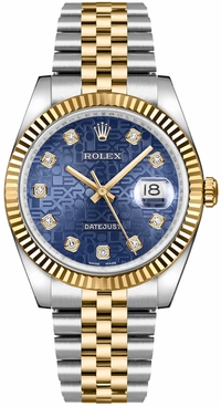 Rolex Datejust 36 Blue Diamond Jubilee Watch 116233