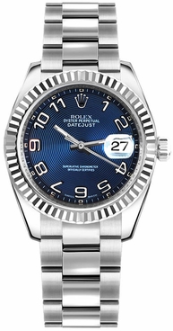 Rolex Datejust 31 Blue Dial Automatic Ladies Watch 178274