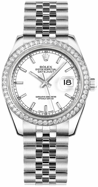 Rolex Datejust 31 White Dial Watch 178384-0030
