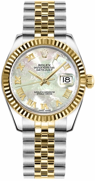Rolex Datejust 31 Mother of Pearl Dial Watch 178273-0016