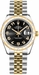 Rolex Datejust 31 Black Dial Gold & Steel Watch 178343 - image 0