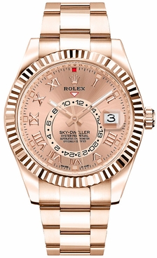 Rolex Sky-Dweller Rose Gold Luxury Men's Watch 326935-0004