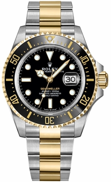 Rolex Sea Dweller Black Dial Oyster Bracelet Men's Watch 126603-0001