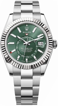 Rolex Sky-Dweller Green Dial Automatic 42mm Men's Watch 336934-0001