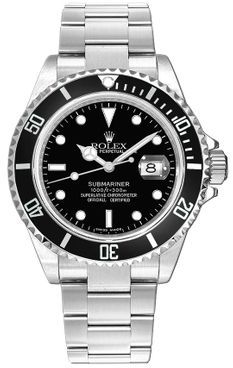 Rolex Submariner Date 40mm Oystersteel Black Dial Men's Watch 16610
