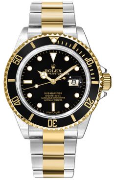 Rolex Submariner Date Yellow Gold & Stainless Steel Men's Watch 16613LN