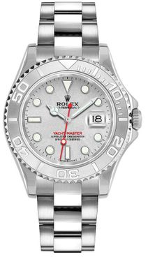 Rolex Yacht-Master 35 Platinum Bezel Women's Watch 168622