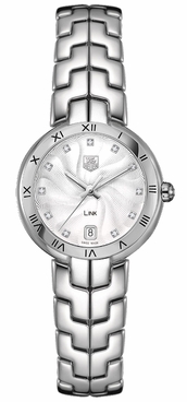 Tag Heuer Link Silver Diamond Dial Ladies Watch WAT1311.BA0956