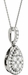 Diamond Oval Pendant, .81 Carat on 18k White Gold P20249W - image 1