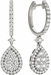 Diamond Earrings, 1.45 Carat Diamonds on Solid 18k White Gold E20240W - image 3