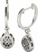 Diamond Earrings, 1.45 Carat Diamonds on Solid 18k White Gold E20240W - image 4