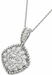 Diamond Square Pendant, 1.41 Carat on Solid 18k White Gold P20246W - image 3